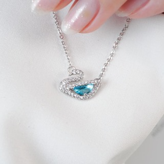 Dây chuyền thiên nga CDE Crystal Swan Necklace Silver CDE6042SV - ...