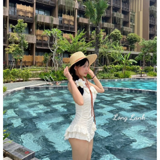 Sét đồ nữ bikini đi biển váy đi biển siêu xinh vải sóng xốp nổi hà...