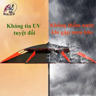 [Chất Lượng] Ô Câu Cá, Dù Câu Cá 2 Tầng Siêu Chống Thấm, Chống Tia...