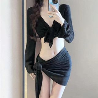 Bikini COD Đồ Bơi Nữ 2024 Bộ Bốn Mảnh Cao Cấp Trắng Gợi Cảm Chia K...