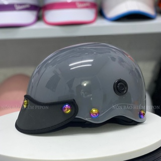 Nón bao hiêm gắn ốc titan gr5 TẶNG TEM BIKER, Mũ bảo hiêm nưa đầu ...