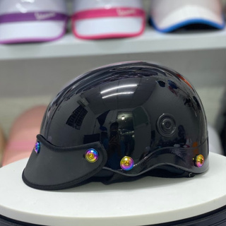 Nón bao hiêm gắn ốc titan gr5 TẶNG TEM BIKER, Mũ bảo hiêm nưa đầu ...
