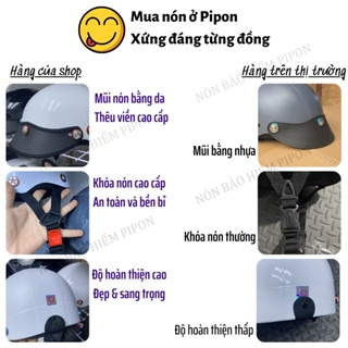 Nón bao hiêm gắn ốc titan gr5 TẶNG TEM BIKER, Mũ bảo hiêm nưa đầu ...