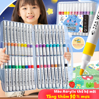 Bút màu acrylic marker - Màu acrylic Thế hệ mới ( Tăng Thêm 90% Mự...