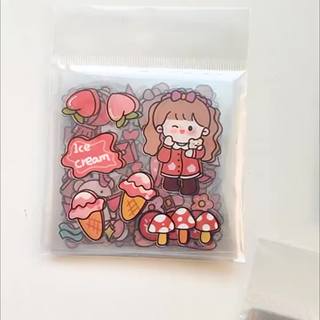 1 miếng dán sticker trong suốt trang trí bàn học laptop, bình nước...