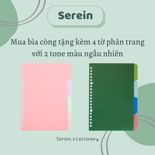 Sổ còng Binder A4 B5 A5 8 còng kèm ruột giấy refill làm planner bu...