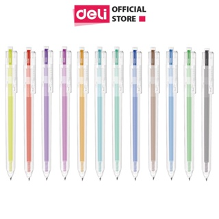 EG118 Bút bi nước mực gel bấm nhiều màu 0.5mm Deli nhanh khô viết ...