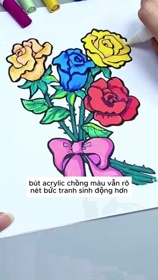 Bút Màu Acrylic Marker Vẽ Trên Mọi Chất Liệu Có Thể Vẽ Chồng Màu 1...