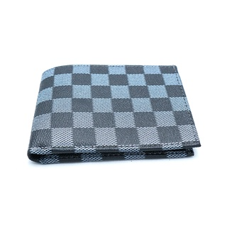 Ví nam da, bóp nam da Pu kẻ caro giá rẻ, 2 ngăn kích thước 10x12cm...
