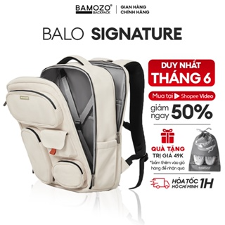 Balo laptop 15,16 inch chống sốc Bamozo Signature Backpack, Cặp đi...