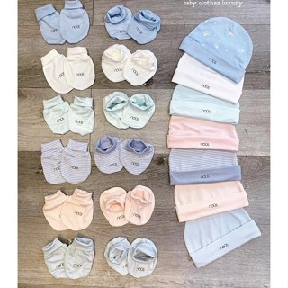 [Nous] Phụ kiện mũ  đôi bao tay  đôi bao chân Nous cho bé sơ sinh ...
