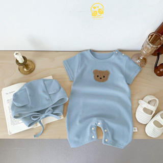 Bộ body cho bé trai, bé gái Đính Gấu dễ thương, Bodysuit cho bé ch...