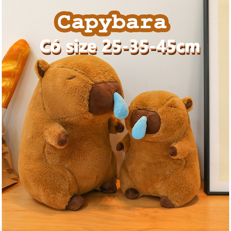 Thú nhồi bông Capybara siêu dễ thương Capybara Búp Bê Nhồi Bông ca...