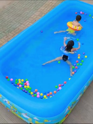 Hồ bơi phao cho bé 3 tầng loại 3M, 2M6, 2m1 và 1m8,1M5 ... đáy 2 l...