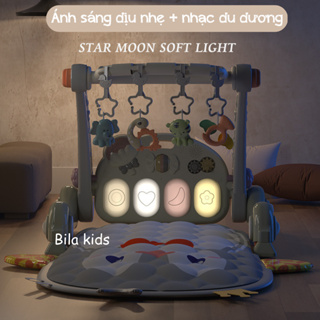 Thảm nhạc cho bé sơ sinh kiêm xe tập đi có nhạc đàn piano 3IN1, đồ...