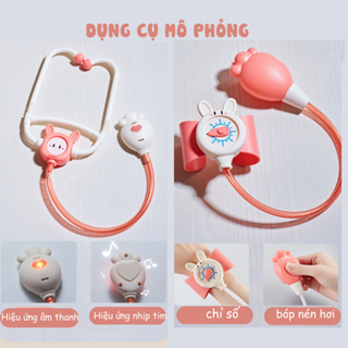 Bộ Đồ Chơi Bác Sĩ Hình Thỏ Cho Bé Đủ Chi Tiết Có Hộp Đựng Dành Cho...