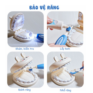 Bộ Đồ Chơi Bác Sĩ Hình Thỏ Cho Bé Đủ Chi Tiết Có Hộp Đựng Dành Cho...