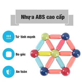 Bo xep hinh nam cham (100, 64, 42 chi tiết) đồ chơi xếp hình nam c...