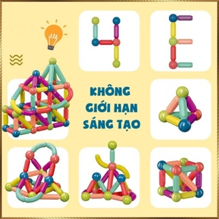 Bo xep hinh nam cham (100, 64, 42 chi tiết) đồ chơi xếp hình nam c...
