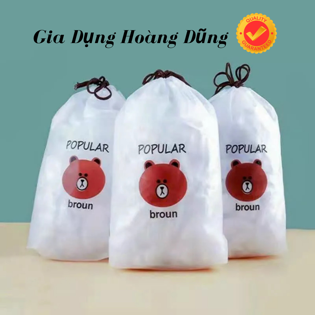 Túi màng bọc thực phẩm JYoohome chất liệu PE co dãn có chun siêu d...