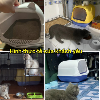 Nha ve sinh cho meo size lớn Hoshi Pet NVS05 - khay cát vệ sinh ch... Nha ve sinh cho meo size lớn Hoshi Pet NVS05 - khay cát vệ sinh ch...