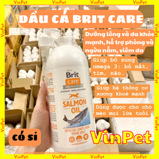 DẦU CÁ HỒI DƯỠNG LÔNG VÀ TĂNG ĐỀ KHÁNG CHO CHÓ MÈO BRIT CARE NHẬP ...