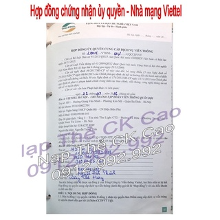 Thẻ Cào Viettel Mệnh Giá 100K - 50K ( Nạp Nhanh Chiết Khấu Cao )...