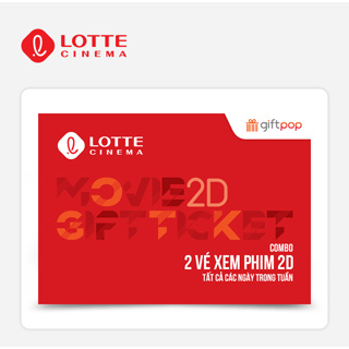Toàn quốc [Evoucher] LOTTE CINEMA - 2 Vé xem phim 2D tất cả các ng...