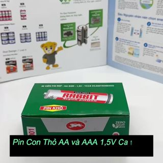 Hôp Pin Con Thỏ AA va AAA 1,5V gia si...