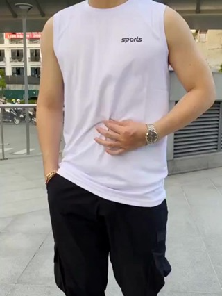 Áo thun ba lỗ nam sports sát nách tanktop thể thao vải thun lạnh m...