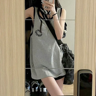 Áo Thun Thể Thao Sát Nách, áo ba lỗ Dáng Rộng Màu Hồng Ngọt Ngào T...
