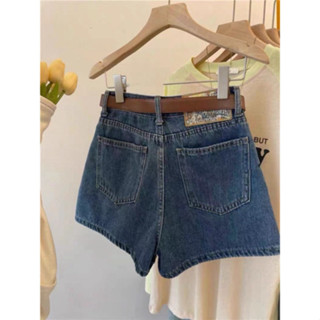 Quần jean short nữ lưng cao phối túi trước phong cách hàn quốc Tuh...