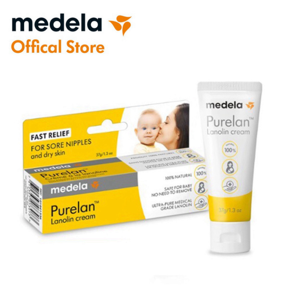 Kem nứt đầu ti Medela Purelan 37g, Tender Care 7g, chiết xuất mỡ c...