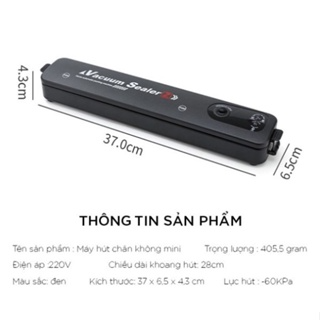 Máy Hút Chân Không Thực Phẩm Gia Đình Đóng Gói Hàn Miệng Cao Cấp D...