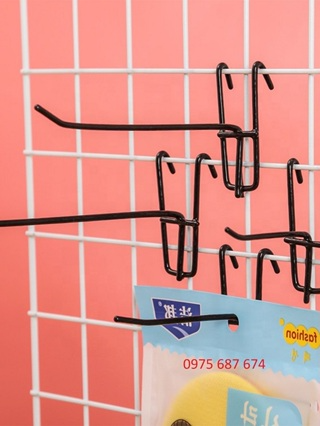 Móc treo sắt, tay cài lưới treo phụ kiện, móc cài lưới, móc treo đ...