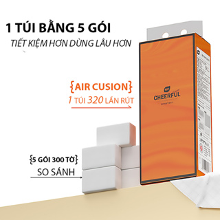 Giấy rút treo tường 1280 tờ Cheeful tiện lợi, nội địa trung cao cấ...