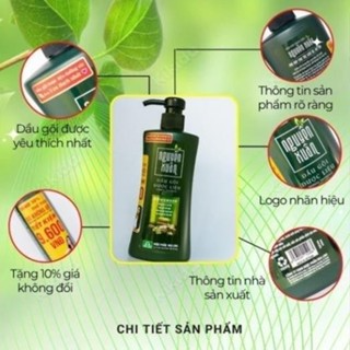 Dầu gội dược liệu Nguyên Xuân xanh - Hỗ trợ phục hồi tóc hư tổn ch...