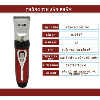 Tông Đơ Cắt Tóc Gia Đình, Máy Hớt Tóc Tại Nhà Tích Điện Kèm Phụ Ki...