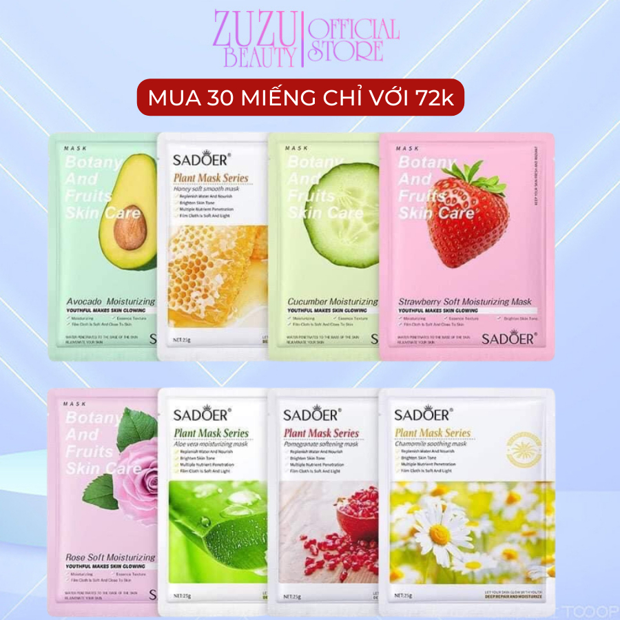 Mặt nạ chăm sóc da, mặt nạ làm trắng hydrat hóa và làm mờ vết thâm...