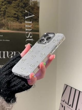 Ốp Điện Thoại Dẻo Đính Lá Bạc Hình Ngôi Sao / Nơ 3D Cho IPhone 11 ...