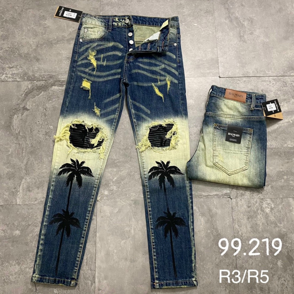 Quần Cầy Dừa Quần jean bò Nam xanh vàng in hình cây dừa phối rách ... Quần Cầy Dừa Quần jean bò Nam xanh vàng in hình cây dừa phối rách ...