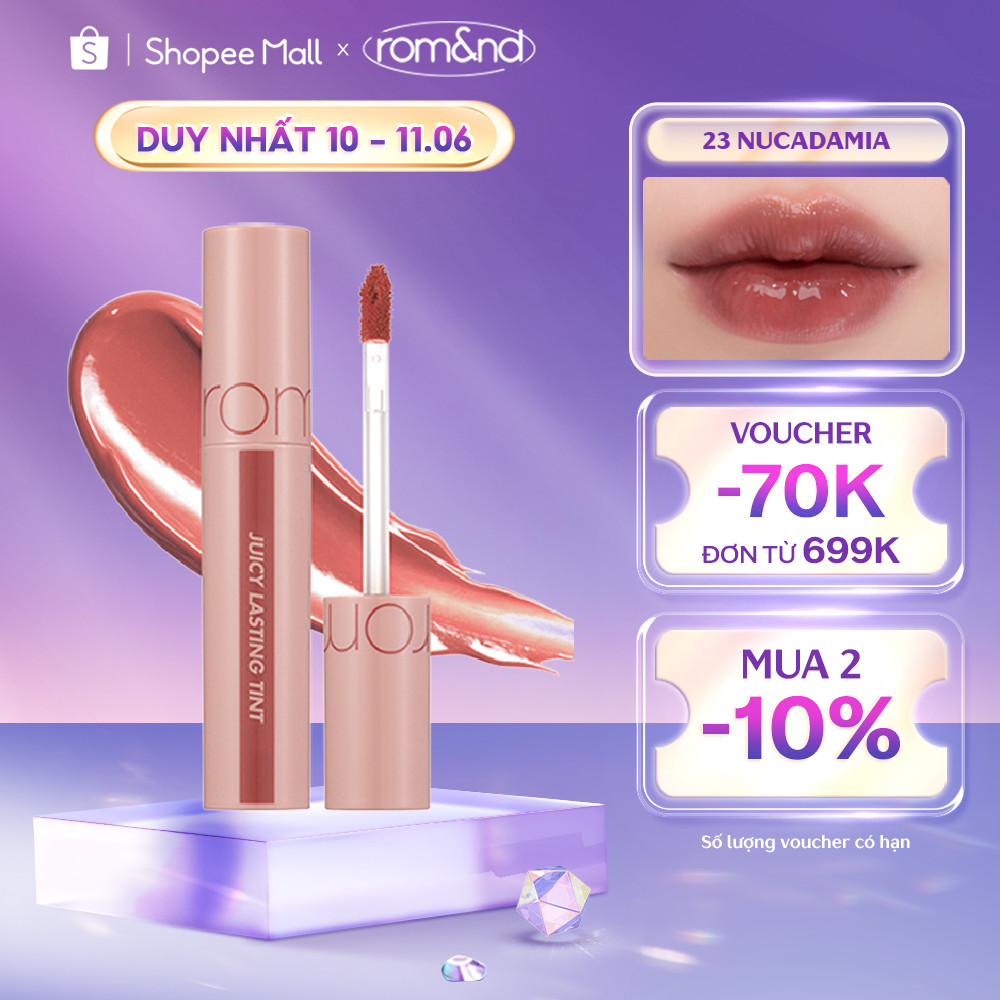 [Romnd] Son Tint lì cho môi căng mọng Hàn Quốc Romand Juicy Lastin...