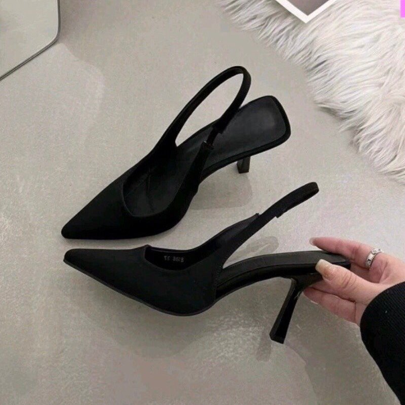 Sandal cao gót nữ Ngọc Trinh Store cao 7cm gót nhọn đơn giản dễ ph...