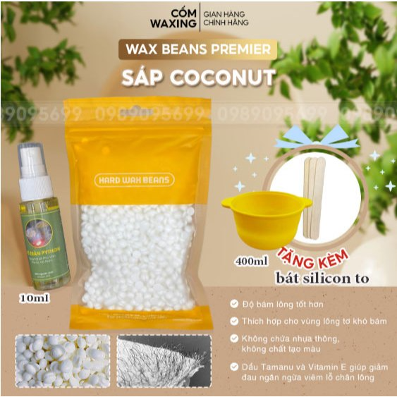 [Sáp siêu bám lông Coconut  Trong suốt] 100G Sáp wax lông cao cấp ...