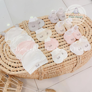 Set Mũ, Bao Tay, Bao Chân Baru Baby Mềm Mại Cho Bé Sơ Sinh - Phụ K...