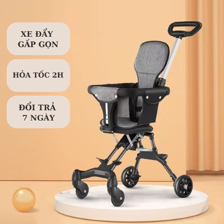 Xe đẩy cho bé gấp gọn đảo chiều,di chuyển linh hoạt,khung thép chị...